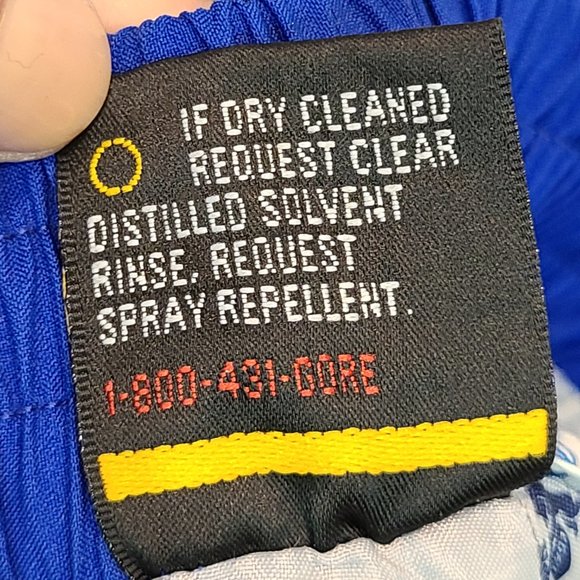 Vintage Tourney GoreTex Pants Waterproof Rain Blue Extra Small - Picture 10 of 13